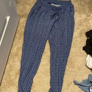 Old navy blue patterned pants